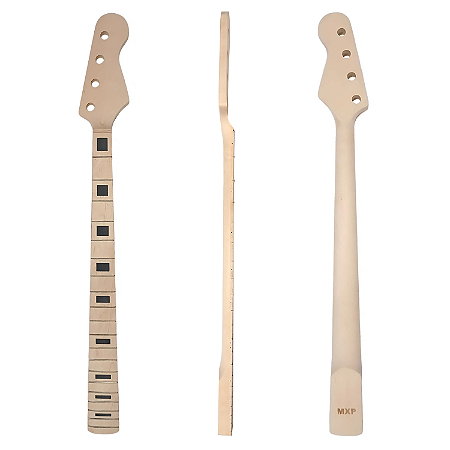 Braço baixo 4 cordas JB maple INLAY 70s sem Pintura MXP