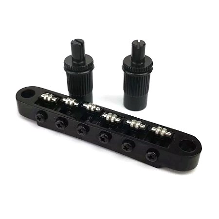 Ponte fixa guitarra Preta ROLLER Tune-o-matic RTM25BK