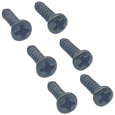 6 Parafuso Preto fixar tarraxa Violao guitarra 2,2X9,5 MXP