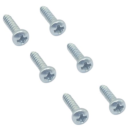 6 Parafuso fixar tarraxa VIOLAO GUITARRA 2,2X9,5mm MXP