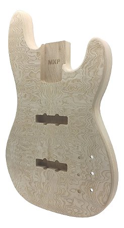 Corpo baixo JB 5 cordas ASH burl top sem Pintura MXP