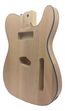 Corpo MXP guitarra Telecaster em ASH Verniz Satin com friso