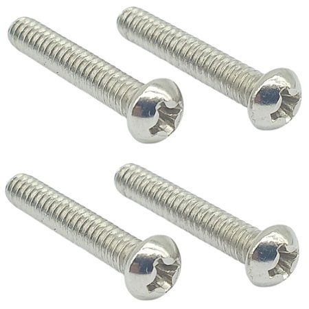4 Parafuso Niquel Captador SINGLE Guitarra Strat 3,5X20 MXP