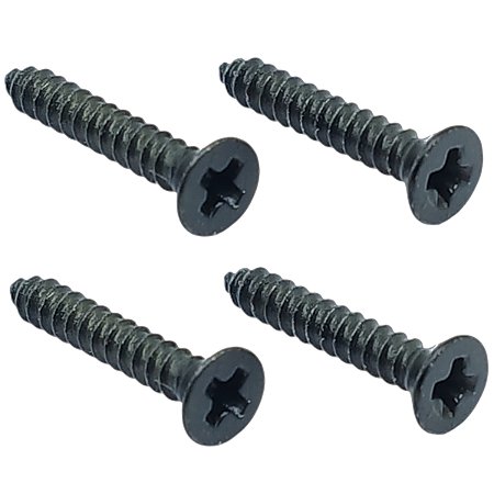 4 Parafuso PRETO Neck plate guitarra junçao 2,2X13 MXP