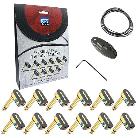 Kit EBS Solder free sem solda 10 plug cabo flat 2,5m SFC-K10