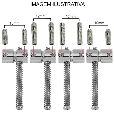10 Parafuso INOX altura Saddle carrinho BAIXO 10mm 12mm MXP