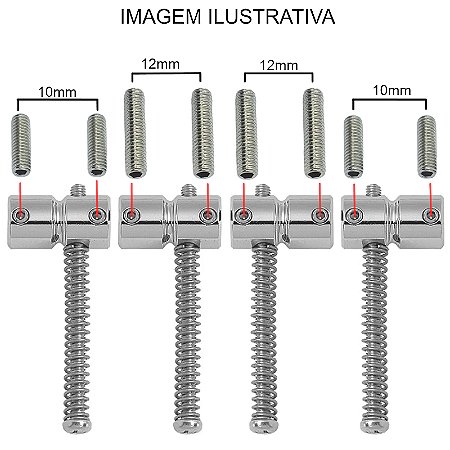 10 Parafuso INOX altura Saddle carrinho BAIXO 10mm 12mm MXP