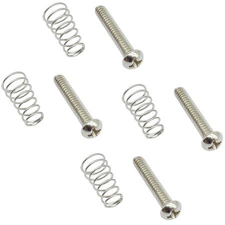 KIT 4 parafuso NIQ redondo Captador SINGLE 3,5X20mm+ 4 MOLA