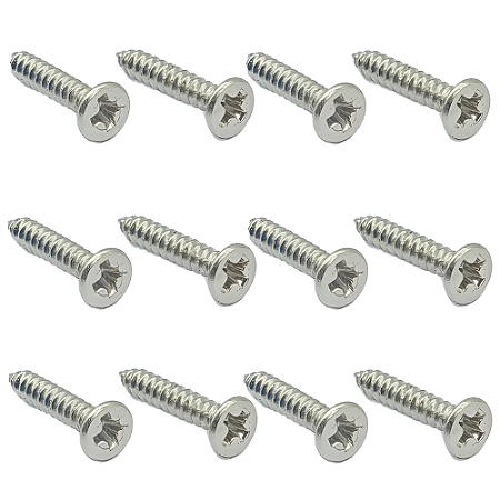 12 Parafuso INOX 3,5mm X19mm cabeça chata MXP