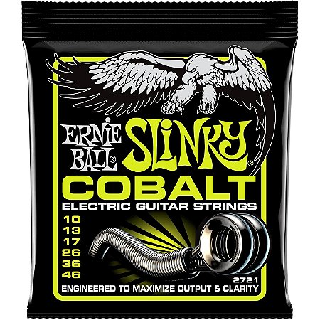 Encordoamento Ernie Ball guitarra 010 Slinky Cobalt P02721