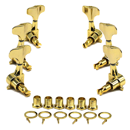 JG Tarraxa baixo 6 cordas 3x3 DOURADO JB61GD blindada