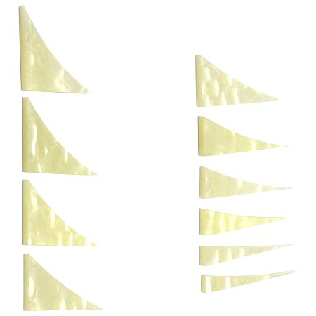 KIT 10 marcador posição escala cauda tubarão acrílico guitar