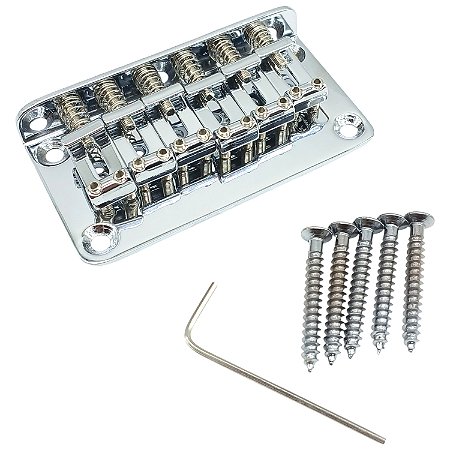 Ponte Fixa Vintage Guitarra Strato Cromada Dolphin 3339