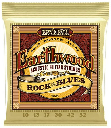 Encordoamento ERNIE BALL violao aço 010 Earthwood P02008