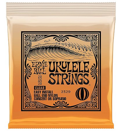 Encordoamento ERNIE BALL Ukulele Concert/Soprano CLEAR 2329