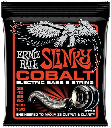 Encordoamento Ernie Ball baixo 6 cordas 045 P02739 COBALT