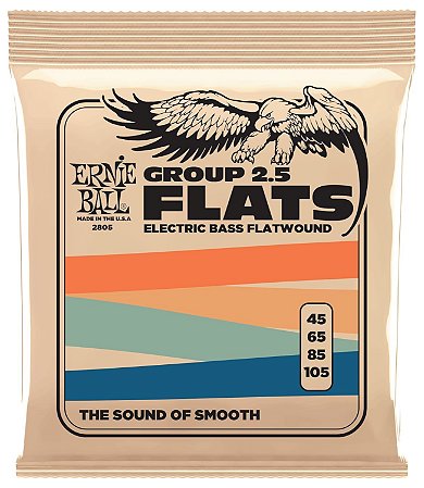 Encordoamento ERNIE BALL baixo 4C 045 Flatwound P02805