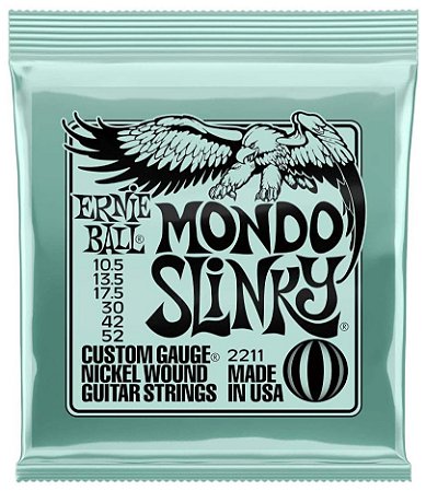 Encordoamento ERNIE BALL guitarra MONDO 10,5 P02211 hibrida