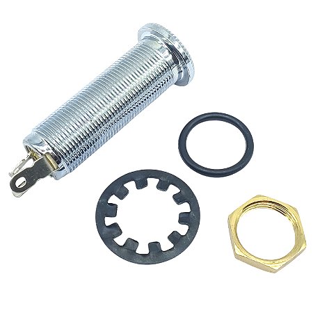 Jack Mono FLUSH STEREO Cromado e blindado DOLPHIN