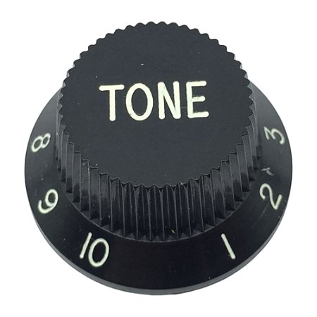 Knob Plástico de TONE Guitarra Strato Preto DOLHIN
