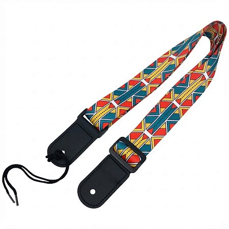 Correia ukulele alça MXP colorida ETNICO TRIBAL MOD1