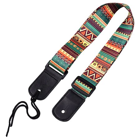 Correia ukulele alça MXP colorida ETNICO TRIBAL MOD2