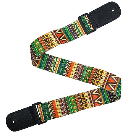 Correia ukulele alça MXP colorida ETNICO TRIBAL MOD2