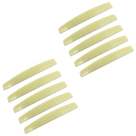 KIT 10 Rastilho Violão Aço Creme Media 03x11x76mm DOLPHIN