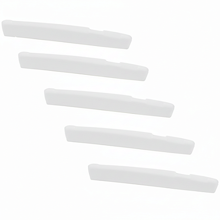 Kit 5 Rastilho Violao Aço Branco 74,7x03x10mm Dolphin DA320M