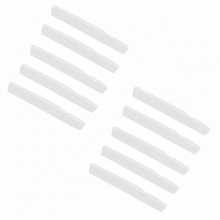 Kit 10 Rastilho Violao Aço Branco 74,7x03x10mmDolphin DA320M