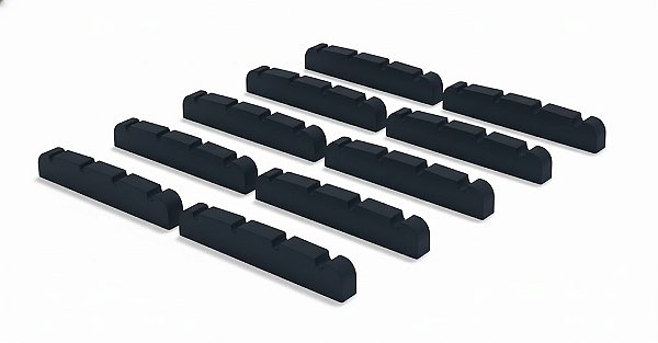 KIT 10 Nut Pestana grafite para baixo 4C Preto 43MM DOLPHIN