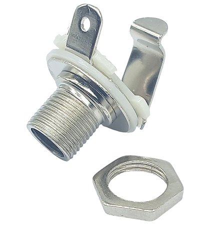 Jack Aberto mono P10 guitarra violao niquelado MXP CK100NI