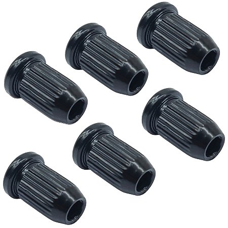 6 Ferrule Bucha passa corda Guitarra ponte Preto MXP 1208