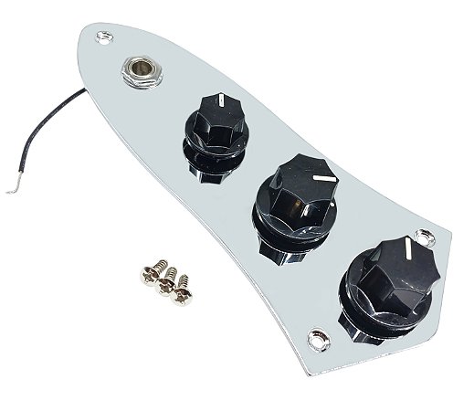 Kit control plate eletrica baixo Jazz Bass completa pots MXP