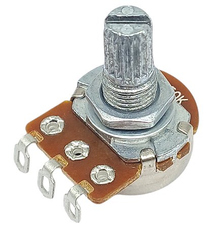 Potenciometro guitarra A250K CURTO poste15mm base16mm MXP
