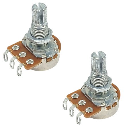 2 Potenciometro guitarra A500K LONGO poste18mm base16mm MXP
