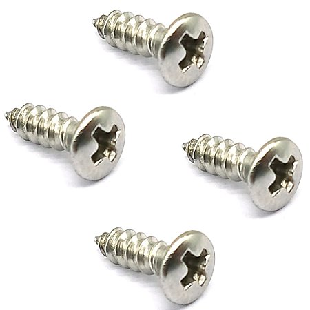 4 Parafusos Jack Plate Tampo guitarra Cromado MXP 2995OVL