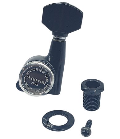 Tarraxa CANHOTA AVULSA guitarra trava Gotoh MGT SG381 R07 BK