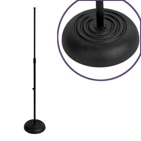 Pedestal de microfone base circular MS7201B ON STAGE