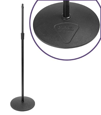 Pedestal de microfone reto base redonda MS9210 On Stage
