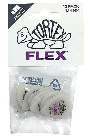 12 Palheta JAZZ III Branca DUNLOP 468P 1.14 jazz3 Guitarra