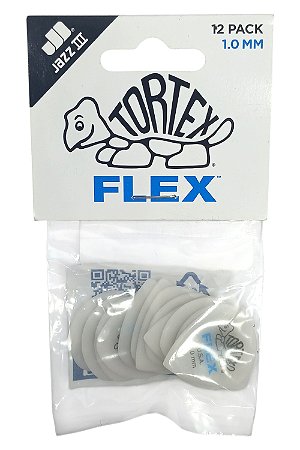 12 Palheta JAZZ III Branca DUNLOP 468P 1.0 jazz3 Guitarra