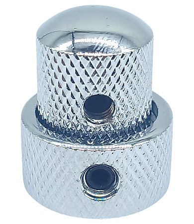 Knob Duplo Fino Metal CONCENTRICO LONGO Cromado DOLPHIN