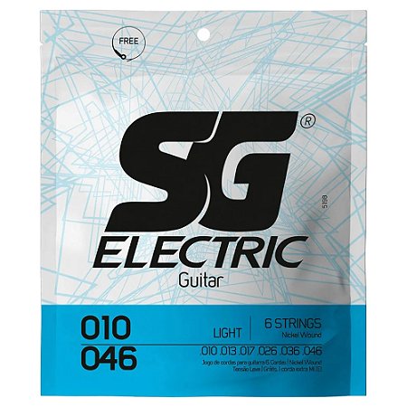 Encordoamento SG 010 para guitarra niquel