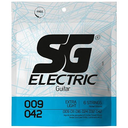 Encordoamento SG 09 para Guitarra niquel