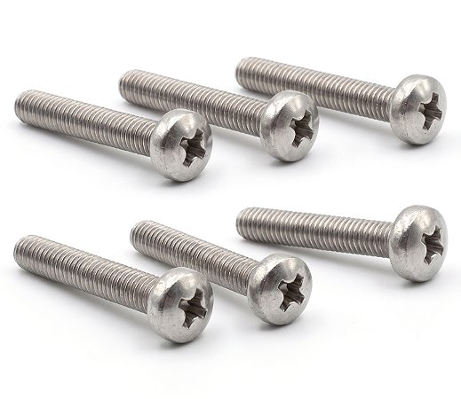 Kit 6 Parafuso INOX M3 x 20mm Panela Philips