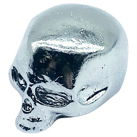 Knob Metal Caveira SKULL5 Cromado Guitarra Spirit KOREA
