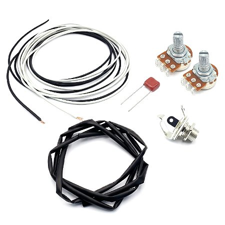 KIT ELETRICA baixo precision MXP 2 pot 250 fio jack