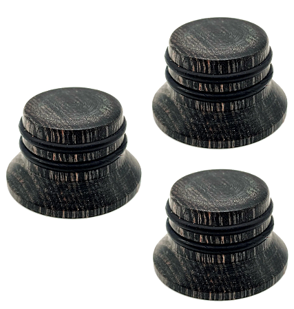 Kit 3 Knob Madeira fosco Hardwood guitarra baixo