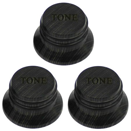 KIT 3 Knob Madeira fosco TONE Hardwood guitarra baixo